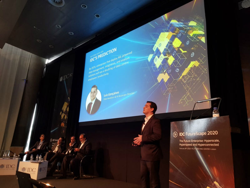 Luis Gonçalves speaking at IDC FutureScape 2020