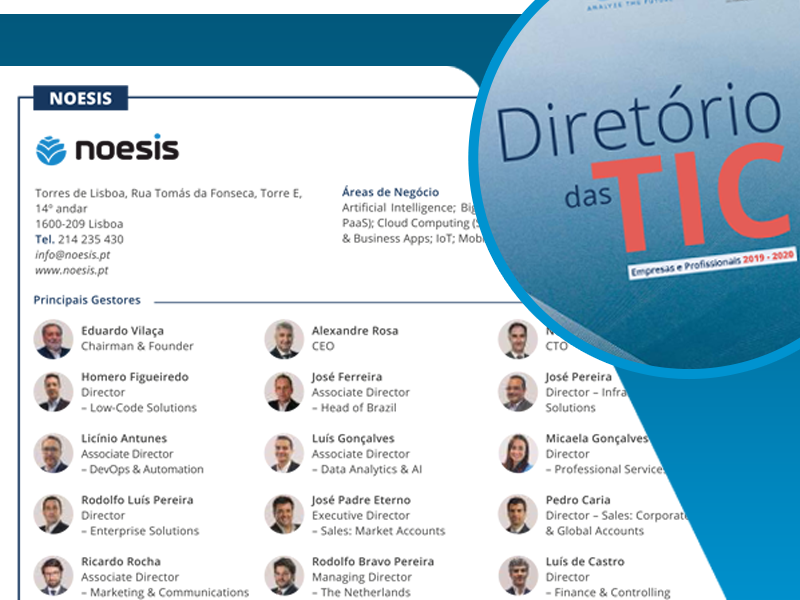 2019 10 18 Noesis No Diretorio Das TIC 2019