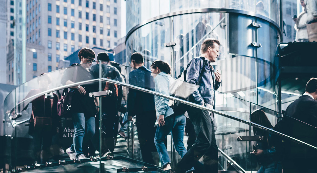 people walking on the street represents Aps Case study