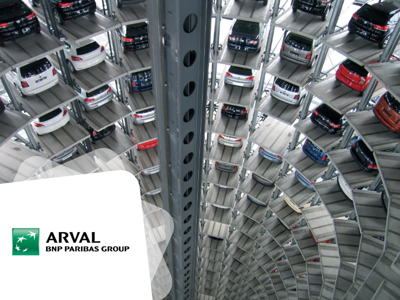 Parking lot represents Case Study Arval