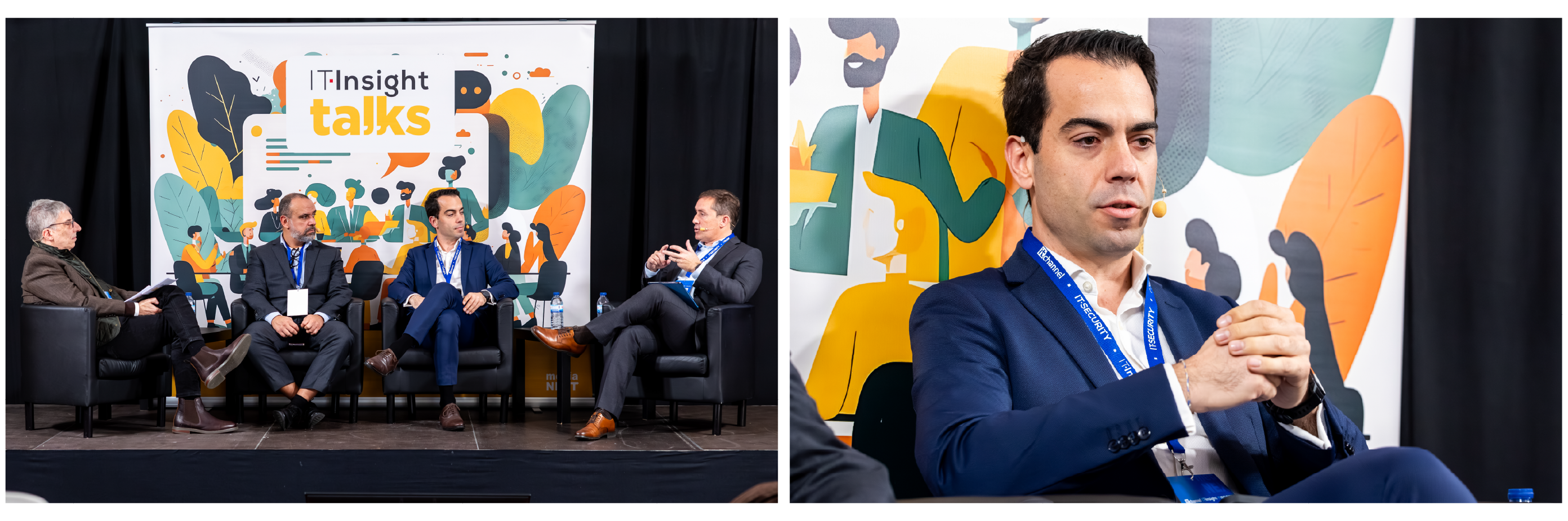 Panel discussion with speakers at the IT Insight Talks event