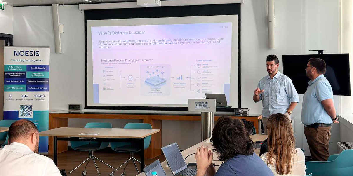 Workshop da Noesis e IBM sobre IBM Process Mining, com apresentação prática a participantes