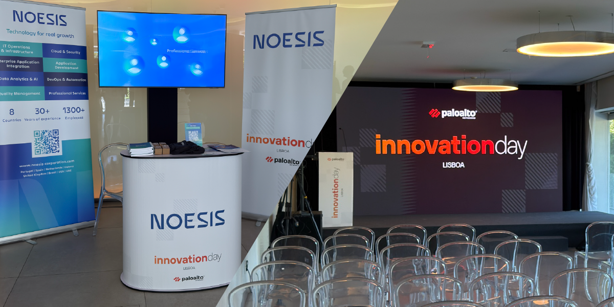 Noesis booth at Palo Alto Innovation Day Lisbon