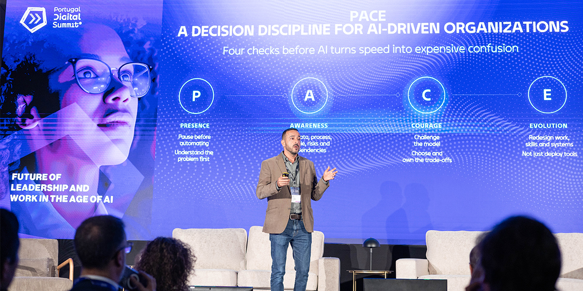 Rodolfo Luis Pereira presents the PACE framework and its role in decision-making for AI-driven organizations